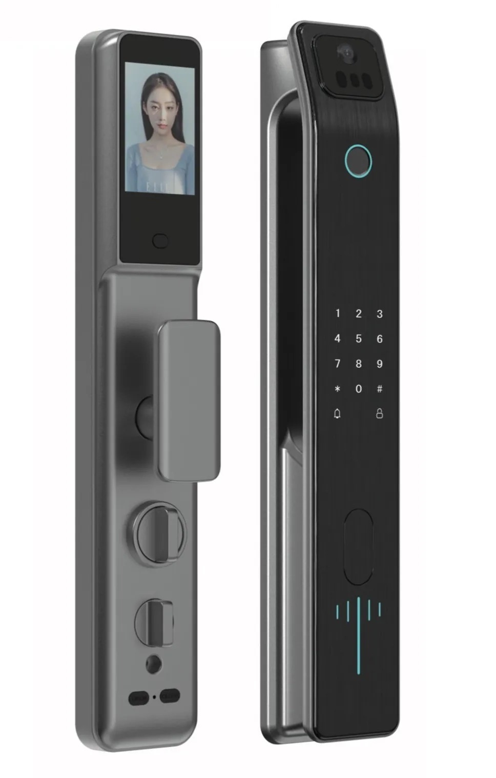 Hyundai 現代 HY-SLA808 人臉識別 WiFi視頻門鈴智能門鎖(送基本安裝)